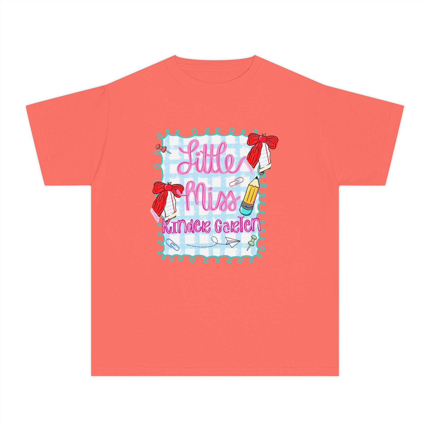 Little Miss Youth Tee - Cute Kids T-Shirt, Fun Gift for Birthdays, Summer Camp, or Playdates, Adorable Outfit