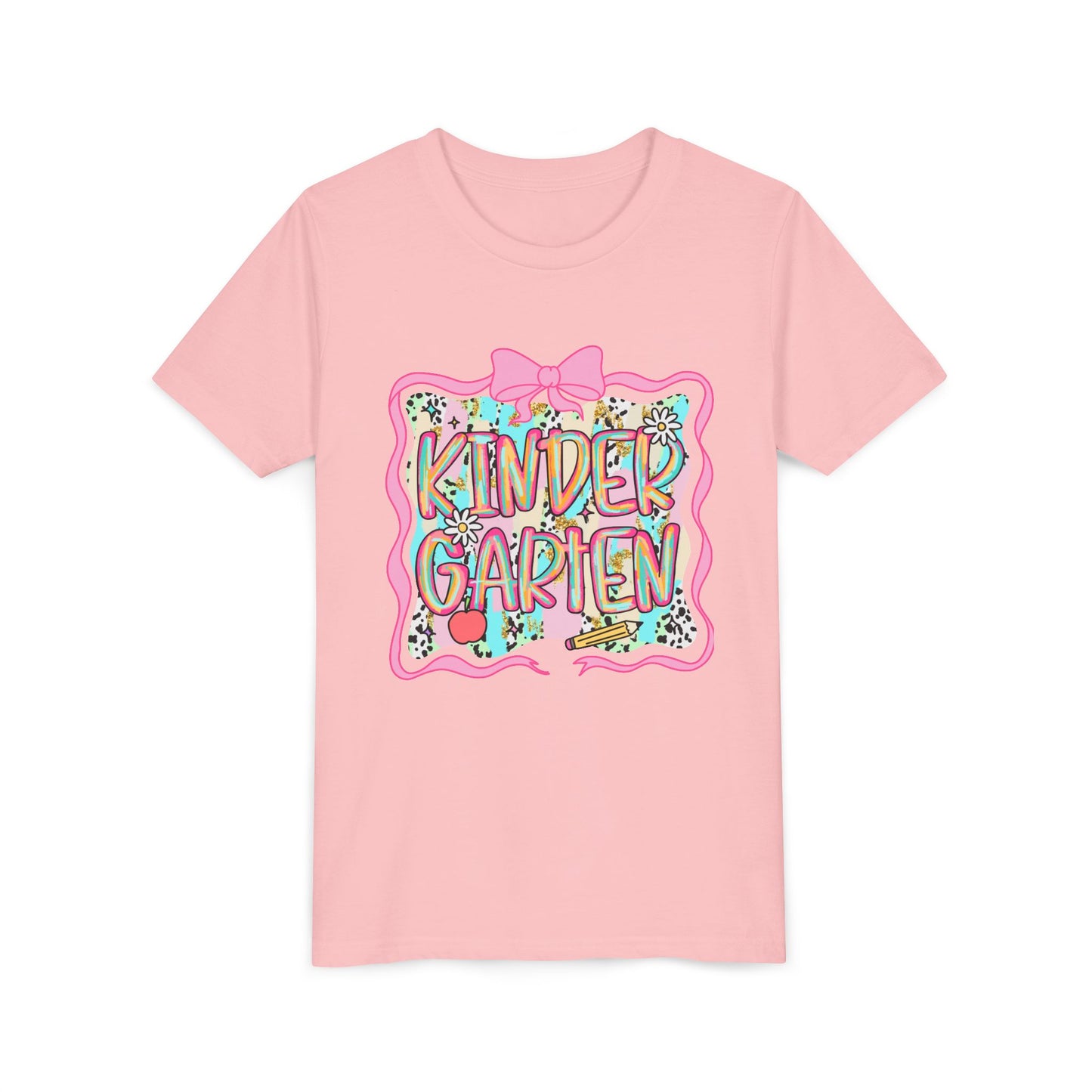 Colorful Kindergarten Youth Tee, Kids Shirt, Back to School Gift, Teacher Appreciation, Fun Classroom Apparel, Birthday Gift