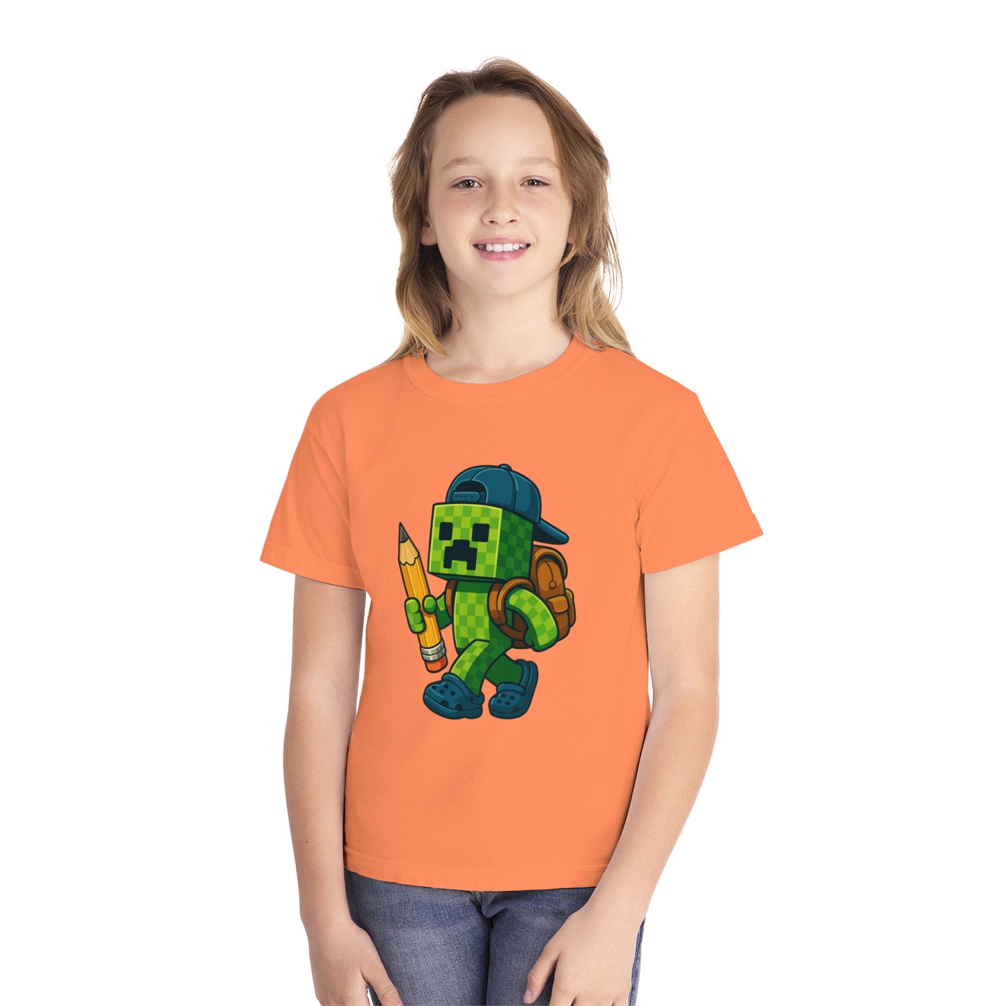 Youth Gamer Tee - Cartoon Pixel Character, Cool Shirt for Kids, Gaming Outfit, Birthday Gift, Back to School Tee