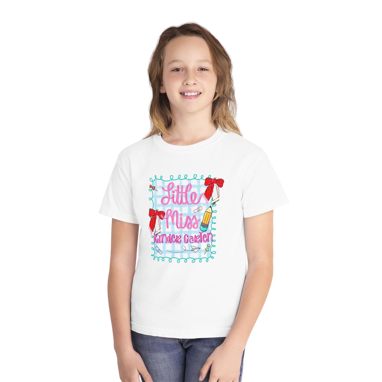 Little Miss Youth Tee - Cute Kids T-Shirt, Fun Gift for Birthdays, Summer Camp, or Playdates, Adorable Outfit
