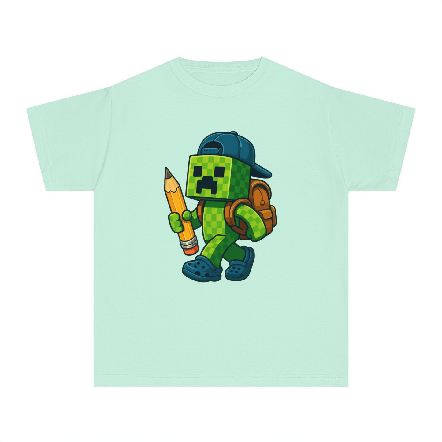 Youth Gamer Tee - Cartoon Pixel Character, Cool Shirt for Kids, Gaming Outfit, Birthday Gift, Back to School Tee