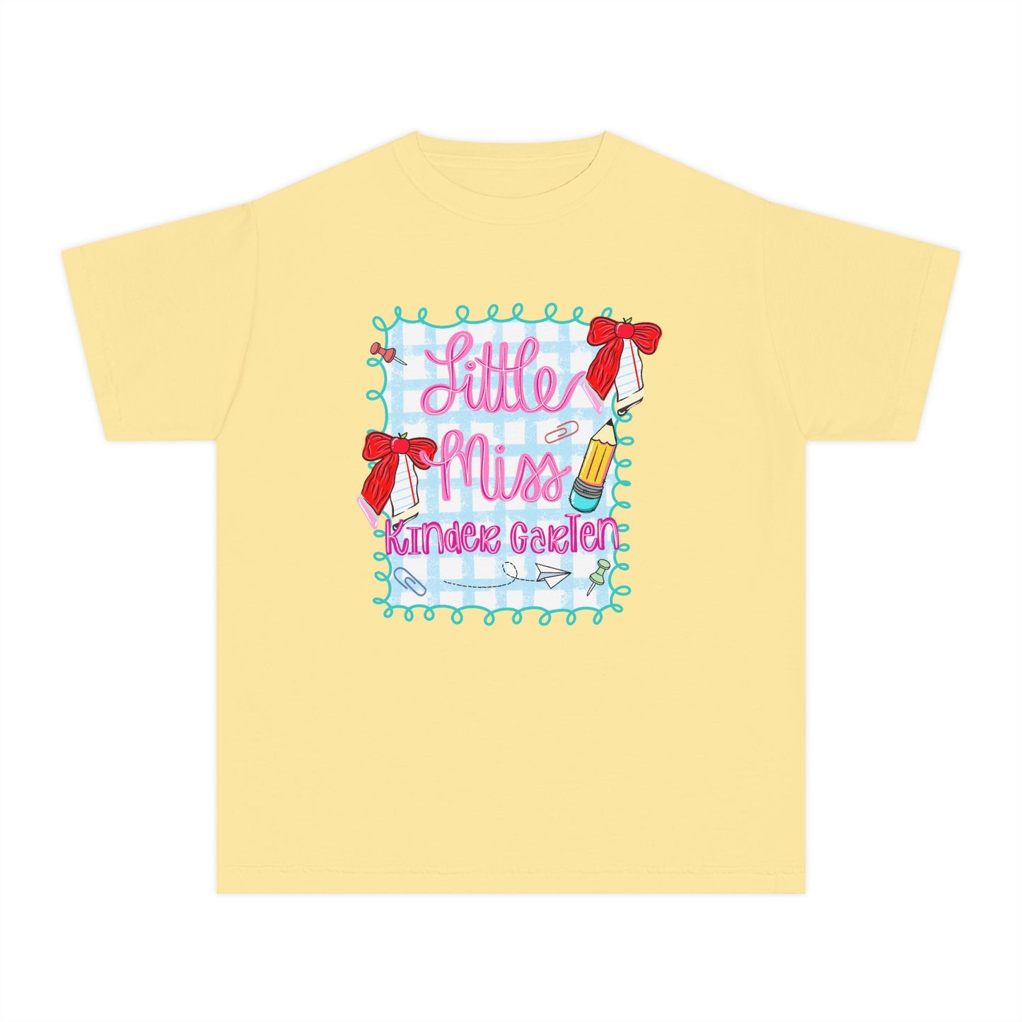 Little Miss Youth Tee - Cute Kids T-Shirt, Fun Gift for Birthdays, Summer Camp, or Playdates, Adorable Outfit