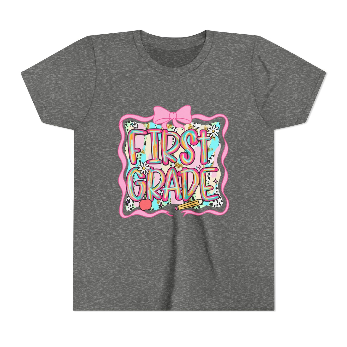 Cute First Grade Youth Tee - Perfect for Back to School, Kids' Birthdays, Celebrations, Gift for Little Scholars, and Class Parties