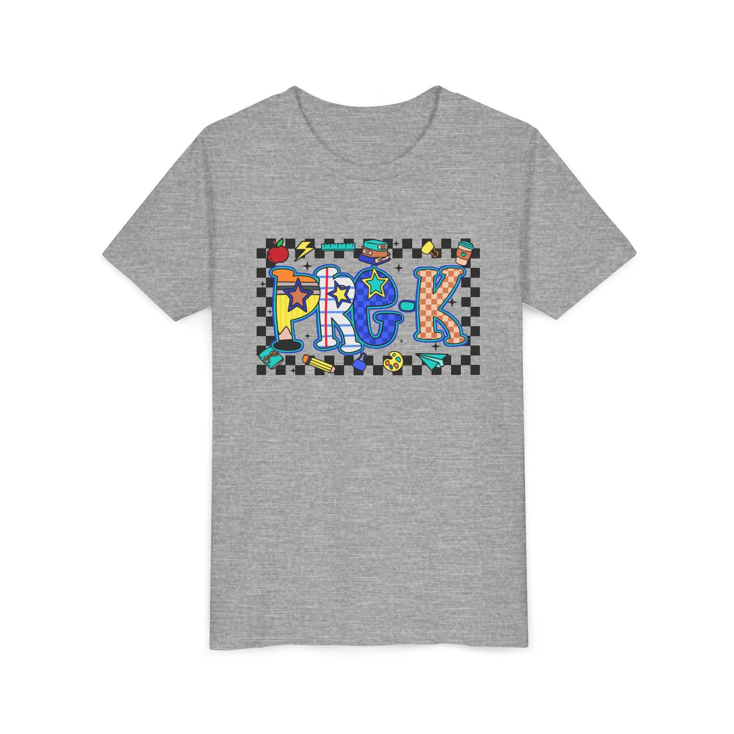 Colorful Youth Short Sleeve Tee, Fun Graphic T-Shirt for Kids, Playful Summer Wear, Gift for Birthdays, Casual Everyday Apparel