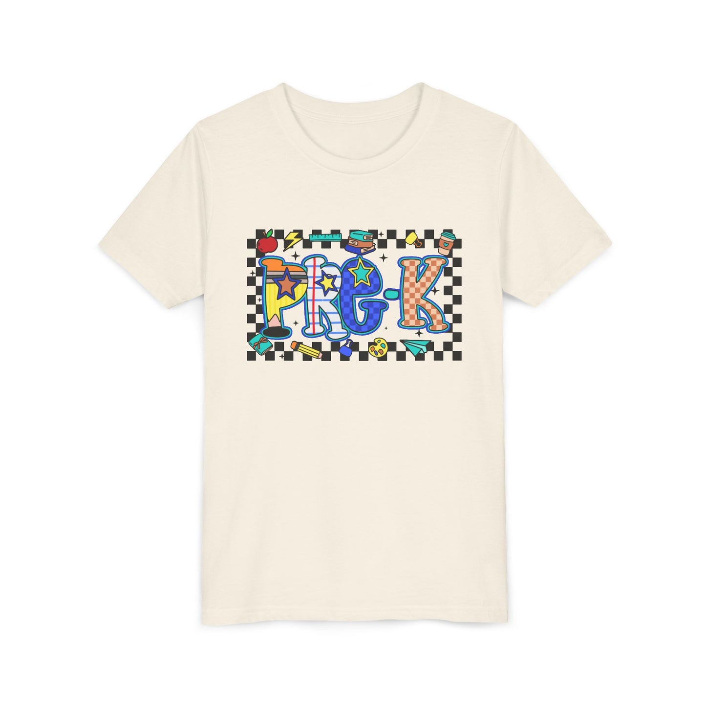 Colorful Youth Short Sleeve Tee, Fun Graphic T-Shirt for Kids, Playful Summer Wear, Gift for Birthdays, Casual Everyday Apparel