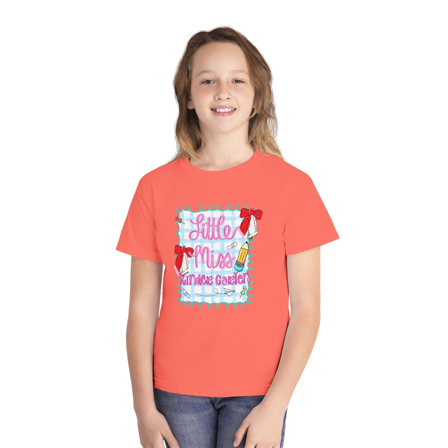 Little Miss Youth Tee - Cute Kids T-Shirt, Fun Gift for Birthdays, Summer Camp, or Playdates, Adorable Outfit