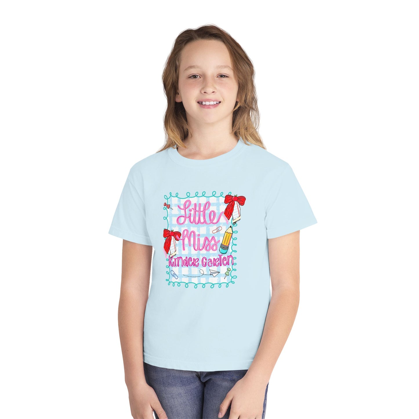 Little Miss Youth Tee - Cute Kids T-Shirt, Fun Gift for Birthdays, Summer Camp, or Playdates, Adorable Outfit
