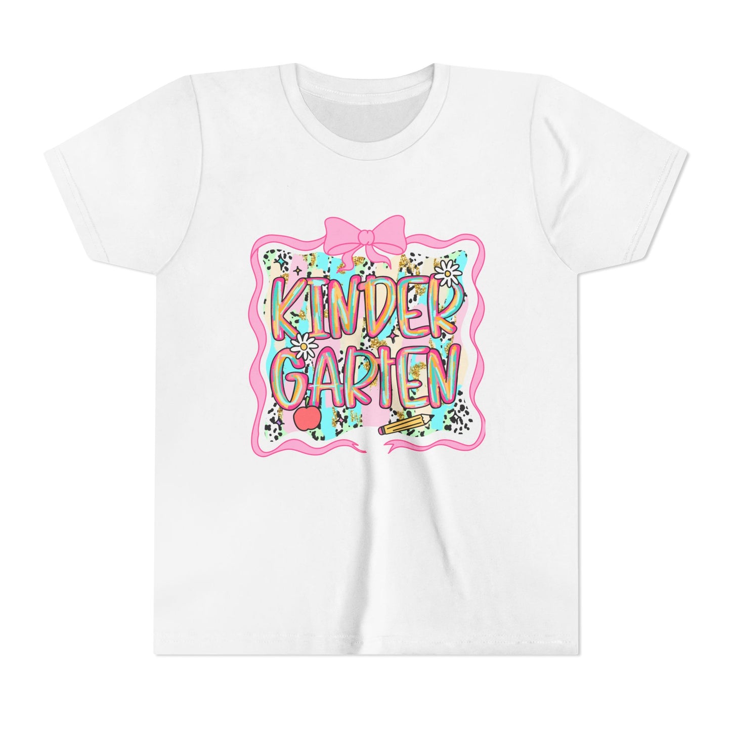 Colorful Kindergarten Youth Tee, Kids Shirt, Back to School Gift, Teacher Appreciation, Fun Classroom Apparel, Birthday Gift