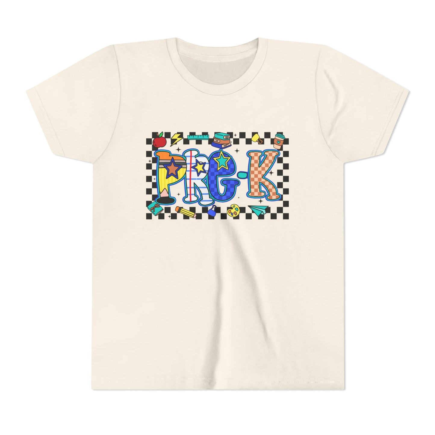 Colorful Youth Short Sleeve Tee, Fun Graphic T-Shirt for Kids, Playful Summer Wear, Gift for Birthdays, Casual Everyday Apparel