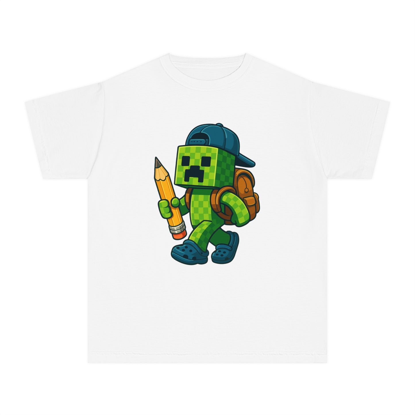 Youth Gamer Tee - Cartoon Pixel Character, Cool Shirt for Kids, Gaming Outfit, Birthday Gift, Back to School Tee