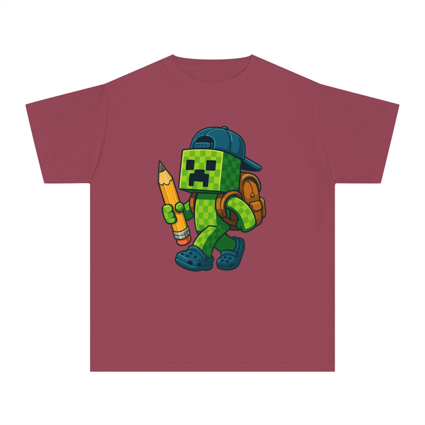 Youth Gamer Tee - Cartoon Pixel Character, Cool Shirt for Kids, Gaming Outfit, Birthday Gift, Back to School Tee