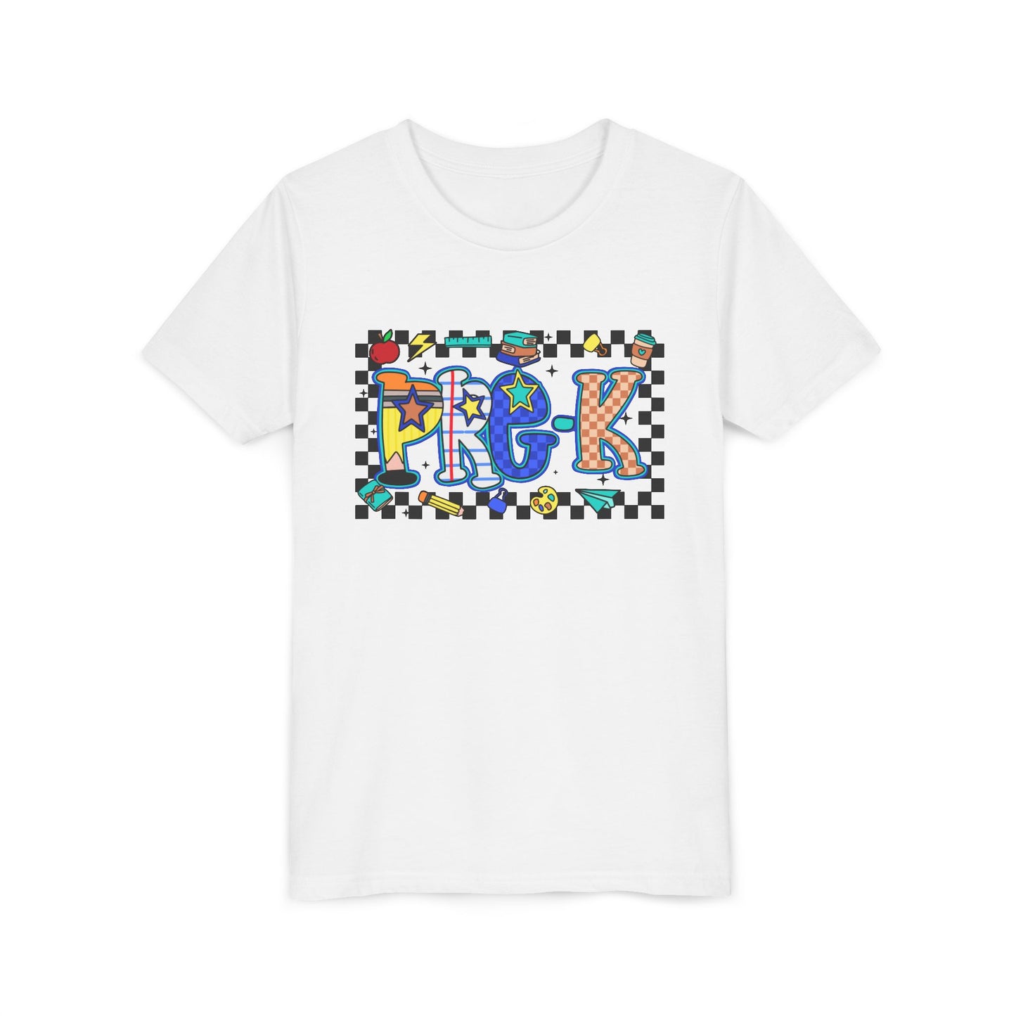 Colorful Youth Short Sleeve Tee, Fun Graphic T-Shirt for Kids, Playful Summer Wear, Gift for Birthdays, Casual Everyday Apparel
