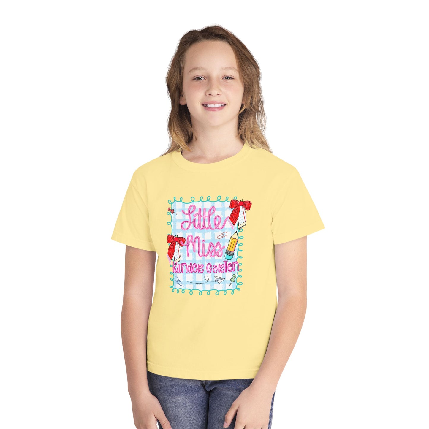 Little Miss Youth Tee - Cute Kids T-Shirt, Fun Gift for Birthdays, Summer Camp, or Playdates, Adorable Outfit