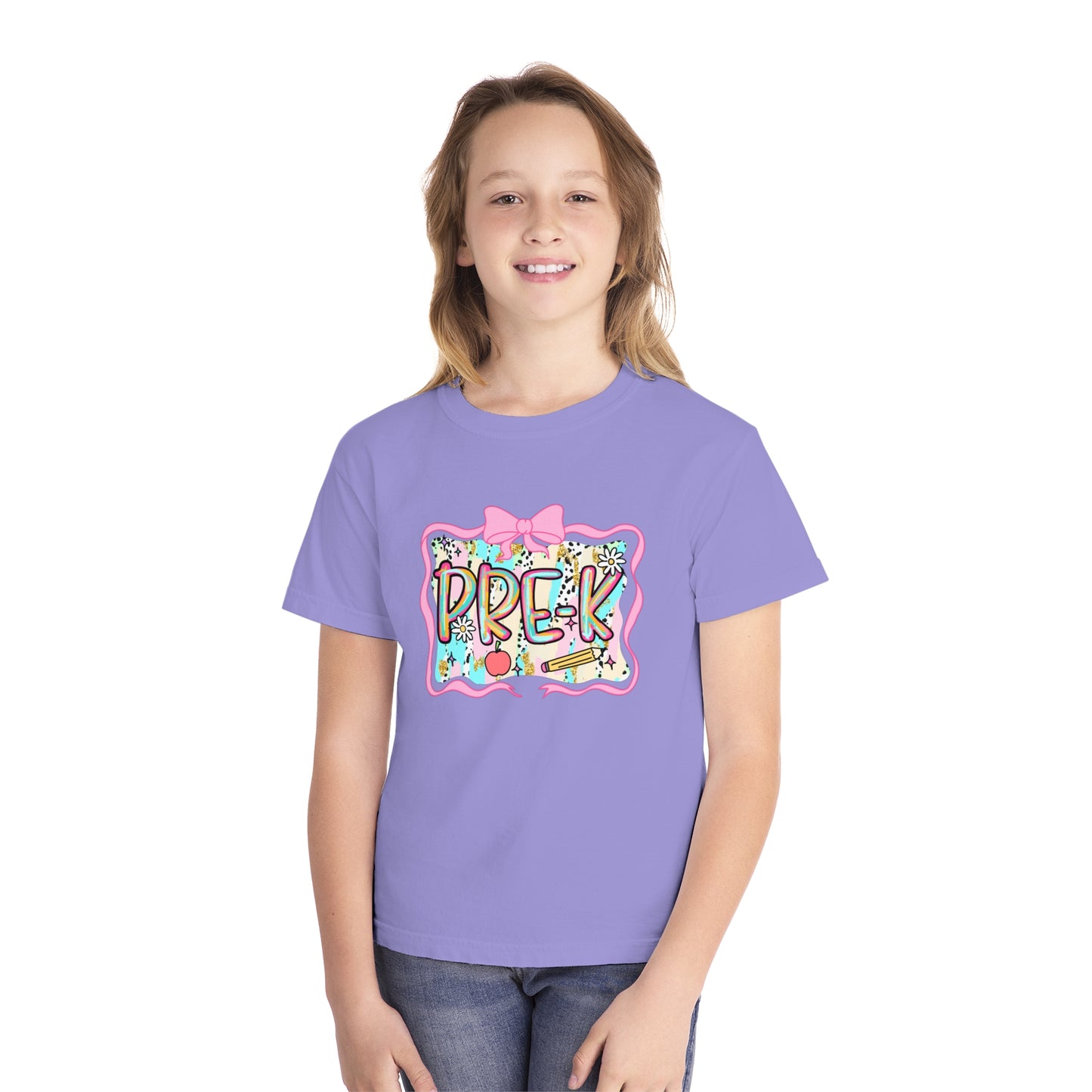 PreK Youth Midweight Tee, Fun and Playful Children's T-Shirt, Perfect for Preschool, Birthday Gift, Casual Wear, Kids Fashion