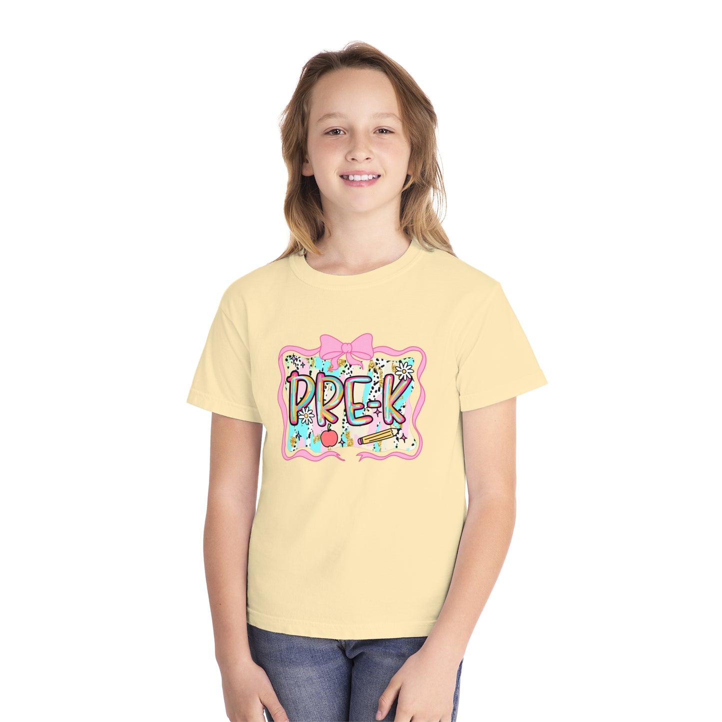 PreK Youth Midweight Tee, Fun and Playful Children's T-Shirt, Perfect for Preschool, Birthday Gift, Casual Wear, Kids Fashion