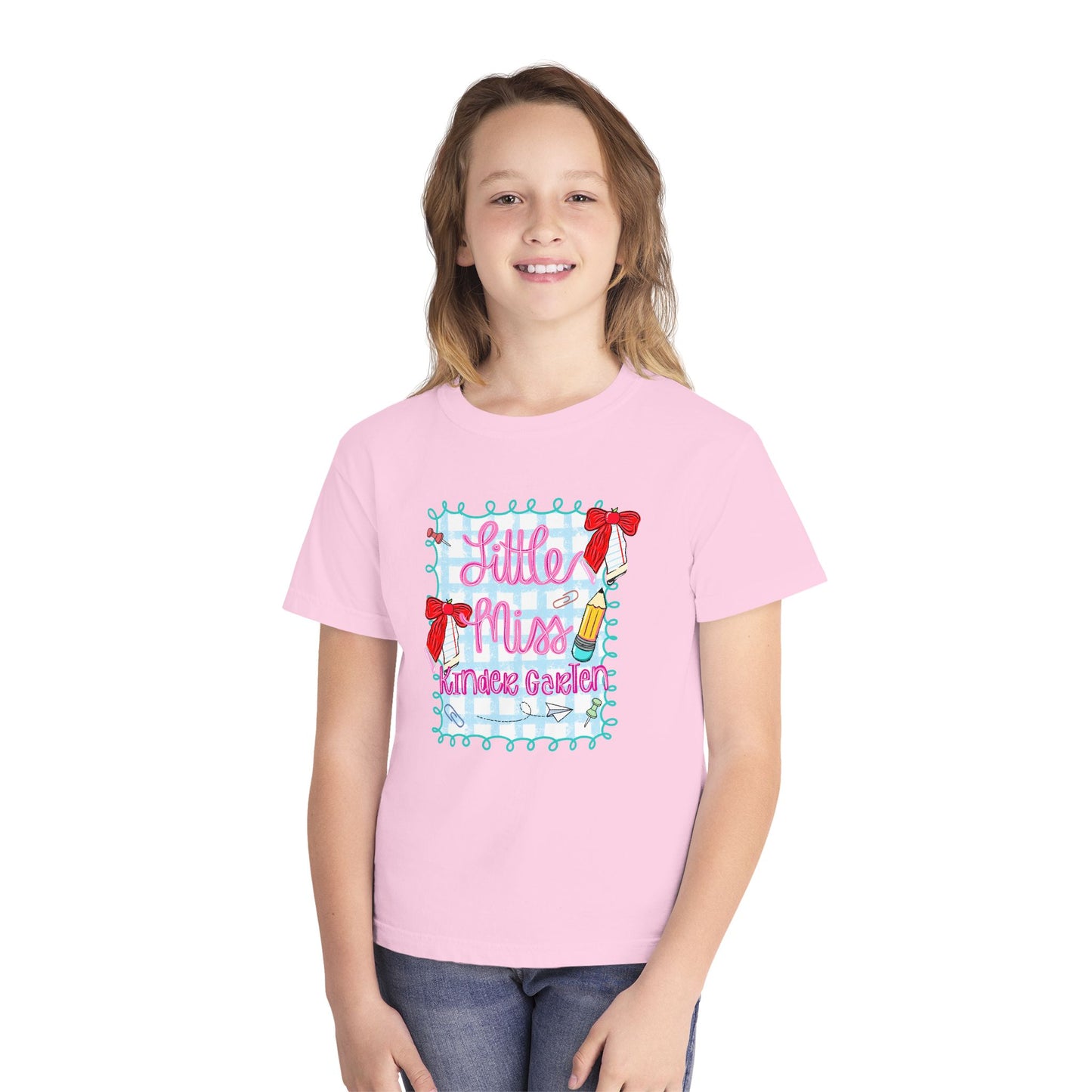 Little Miss Youth Tee - Cute Kids T-Shirt, Fun Gift for Birthdays, Summer Camp, or Playdates, Adorable Outfit