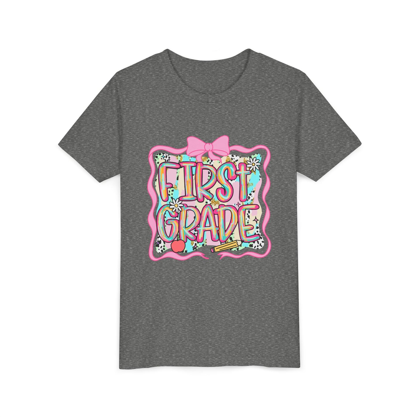 Cute First Grade Youth Tee - Perfect for Back to School, Kids' Birthdays, Celebrations, Gift for Little Scholars, and Class Parties