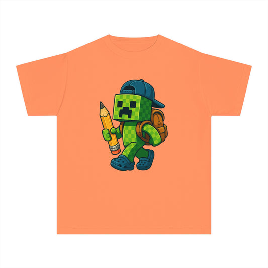 Youth Gamer Tee - Cartoon Pixel Character, Cool Shirt for Kids, Gaming Outfit, Birthday Gift, Back to School Tee