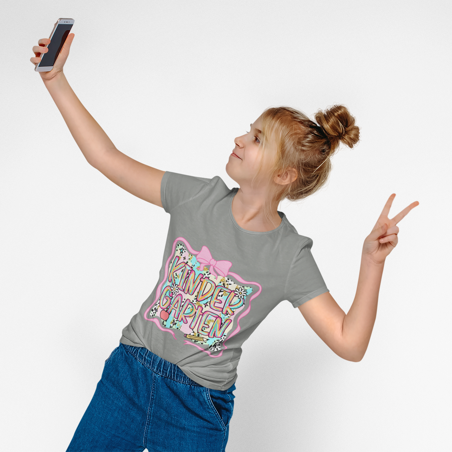 Colorful Kindergarten Youth Tee, Kids Shirt, Back to School Gift, Teacher Appreciation, Fun Classroom Apparel, Birthday Gift