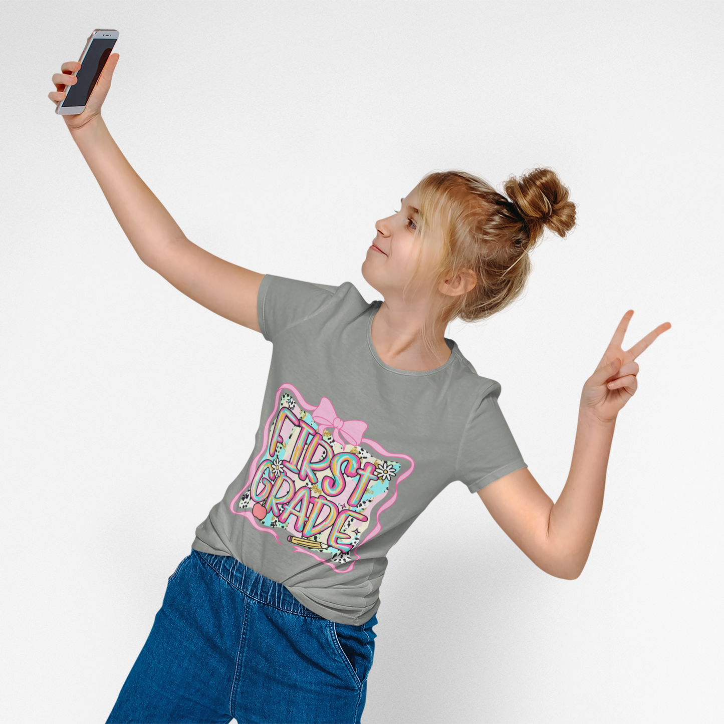 Cute First Grade Youth Tee - Perfect for Back to School, Kids' Birthdays, Celebrations, Gift for Little Scholars, and Class Parties