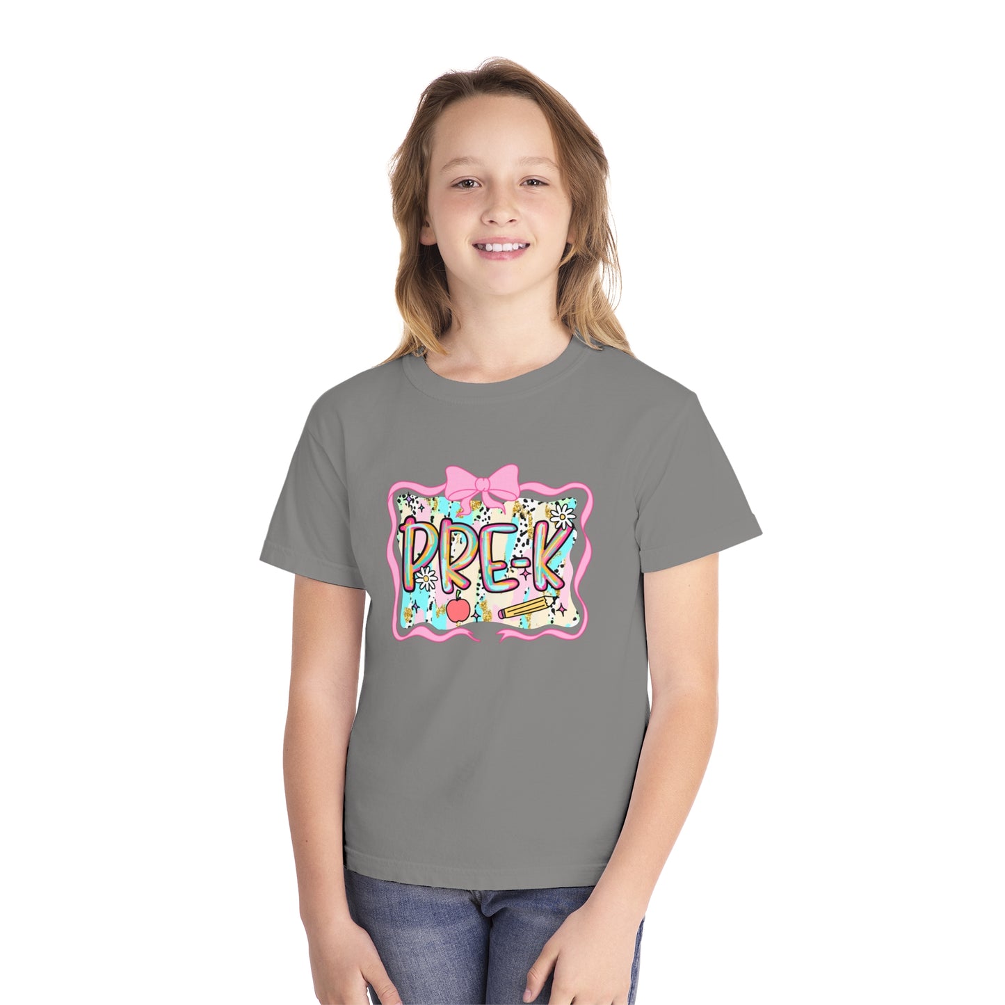 PreK Youth Midweight Tee, Fun and Playful Children's T-Shirt, Perfect for Preschool, Birthday Gift, Casual Wear, Kids Fashion