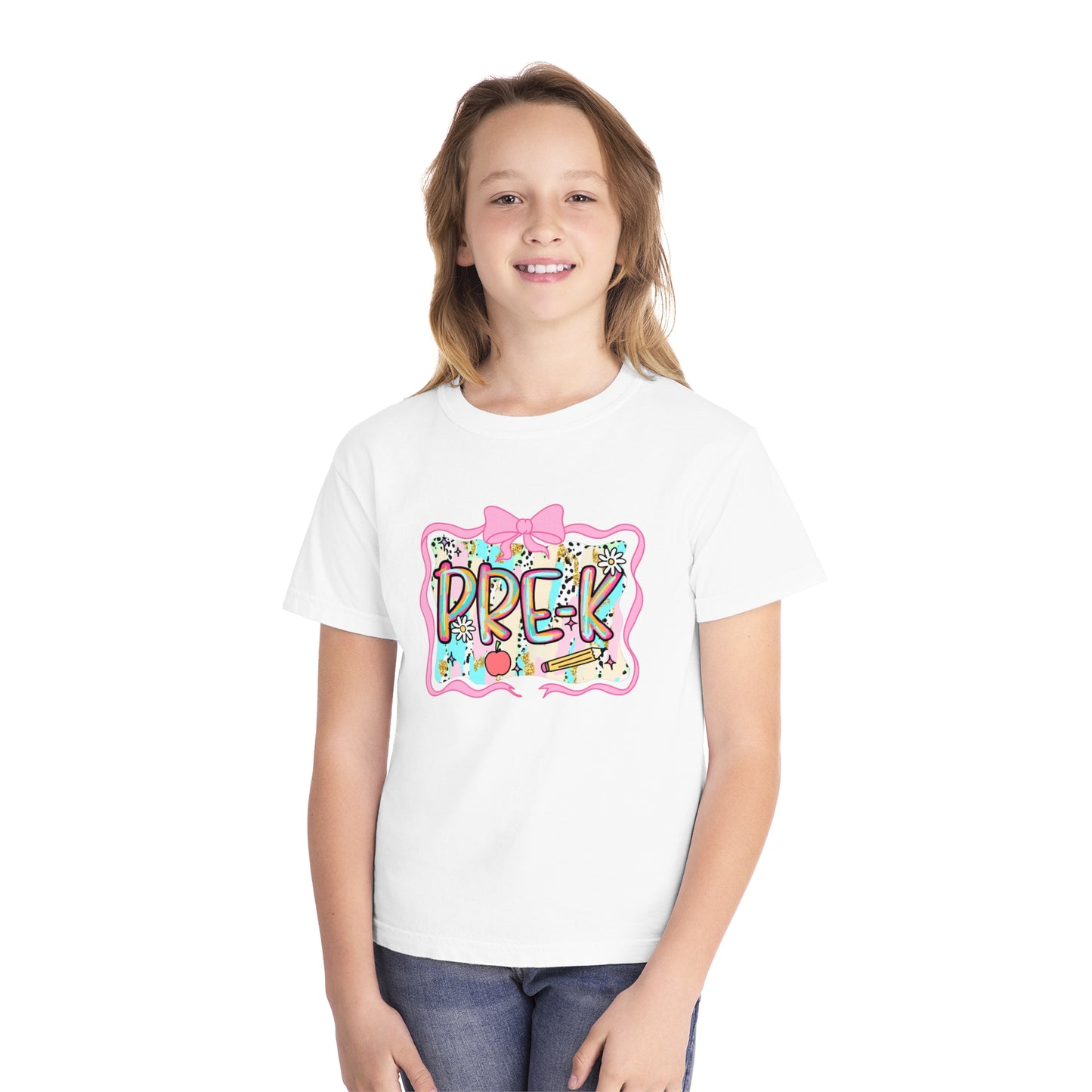 PreK Youth Midweight Tee, Fun and Playful Children's T-Shirt, Perfect for Preschool, Birthday Gift, Casual Wear, Kids Fashion