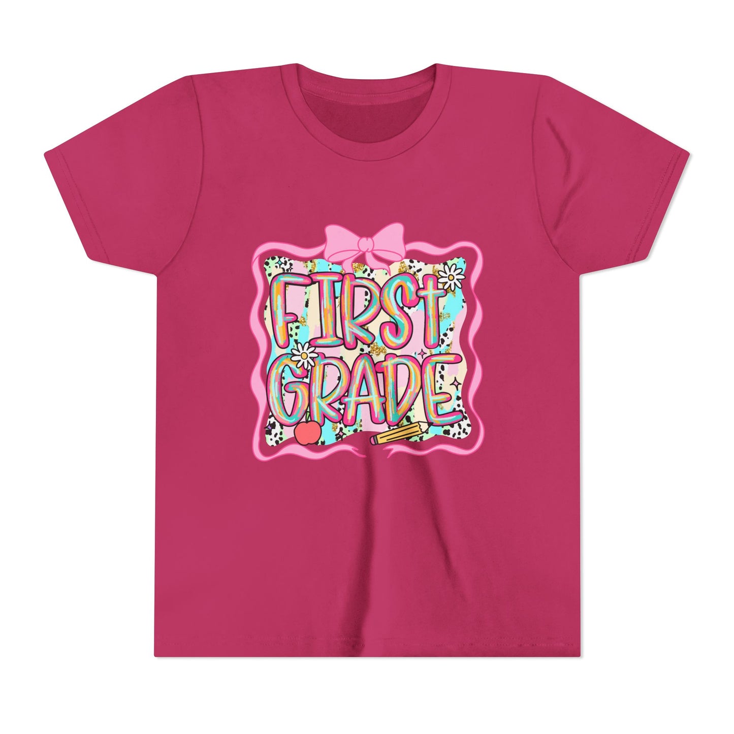 Cute First Grade Youth Tee - Perfect for Back to School, Kids' Birthdays, Celebrations, Gift for Little Scholars, and Class Parties