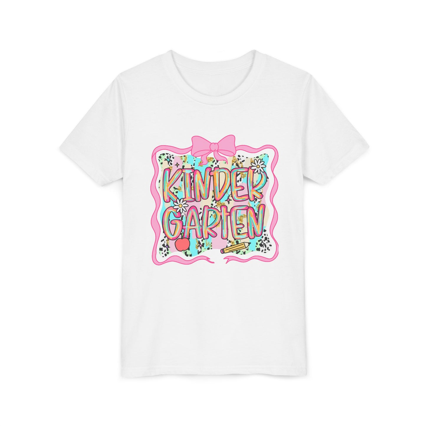 Colorful Kindergarten Youth Tee, Kids Shirt, Back to School Gift, Teacher Appreciation, Fun Classroom Apparel, Birthday Gift