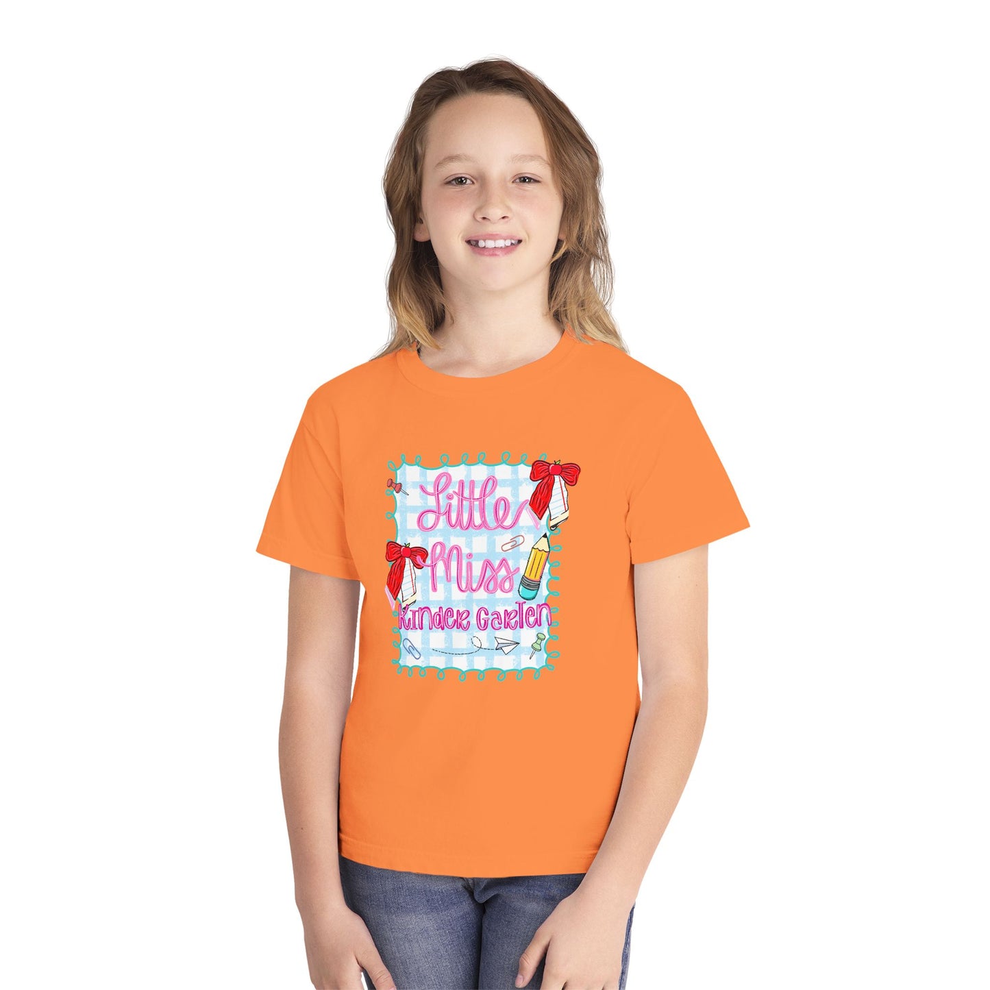 Little Miss Youth Tee - Cute Kids T-Shirt, Fun Gift for Birthdays, Summer Camp, or Playdates, Adorable Outfit