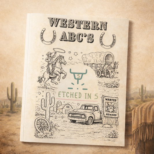 Western ABC's Coloring Book