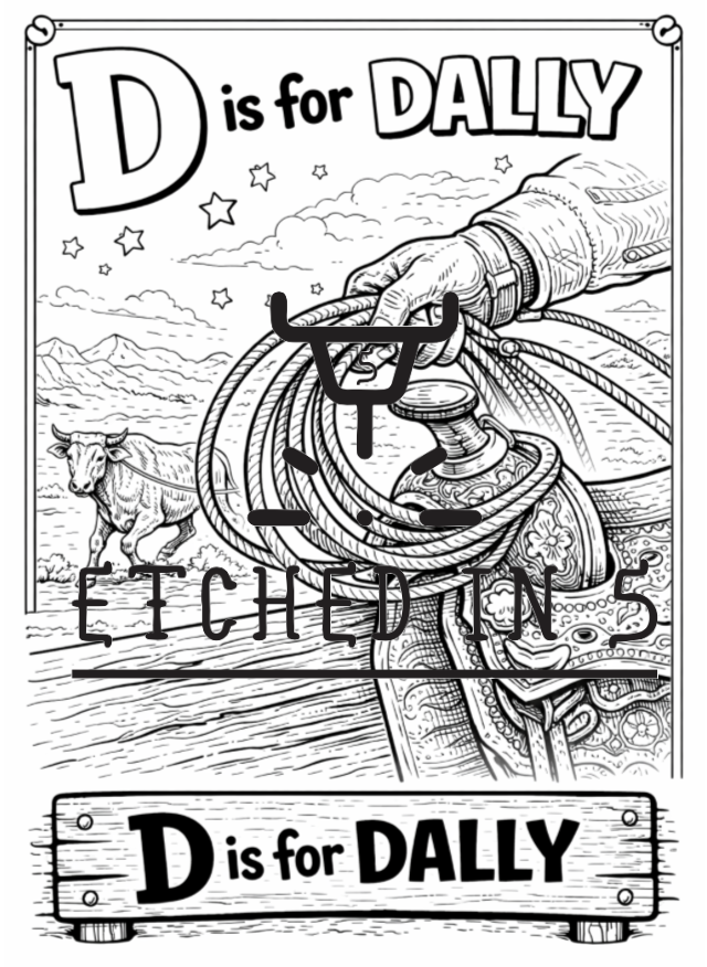 Western ABC's Coloring Book