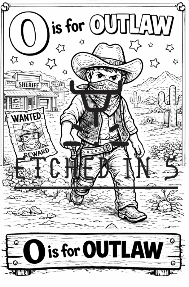 Western ABC's Coloring Book